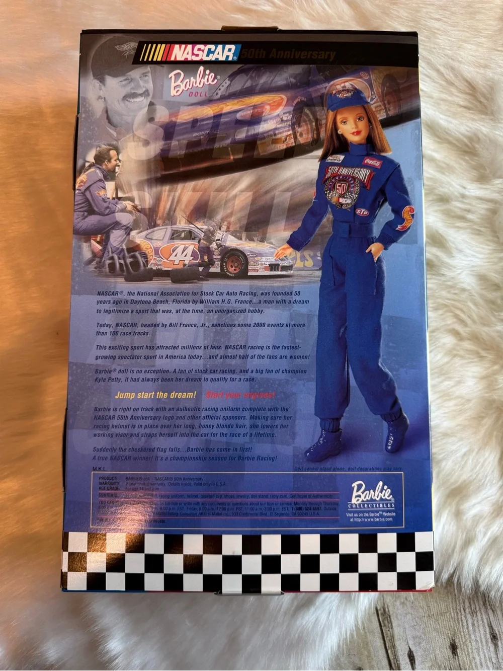 Barbie 1998 Mattel NASCAR 50th Anniversary Barbie Doll Collector Edition